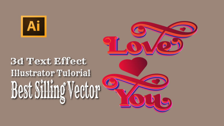 Adobe Illustrator Tutorial for Beginners | Master 3D Text and Typography Design